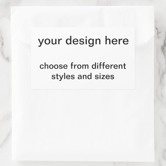 creëer je eigen rechthoekige sticker (Tas)