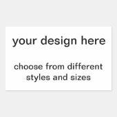 creëer je eigen rechthoekige sticker (Voorkant)