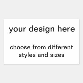 creëer je eigen rechthoekige sticker