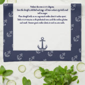 Creëer Je eigen Recipe Keepomwille Navy Blue Ancho Theedoek (Gevouwen)