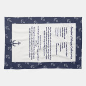 Creëer Je eigen Recipe Keepomwille Navy Blue Ancho Theedoek (Horizontaal)