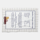 Creëer je eigen Recipe kerstakel Theedoek (Horizontaal)