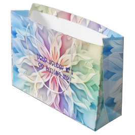 Creëer Je eigen regenboog kerst sneeuwvlok Groot Cadeauzakje