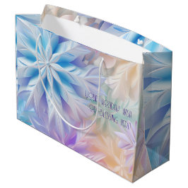 Creëer Je eigen regenboog kerst sneeuwvlokken Groot Cadeauzakje