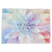 Creëer Je eigen regenboog kerstpunsettia Groot Cadeauzakje (Achterkant)