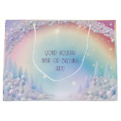 Creëer Je eigen regenboog kerstwonderland Groot Cadeauzakje (Voorkant)