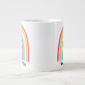 Creëer je eigen regenboogleraar grote koffiekop (Voorkant)