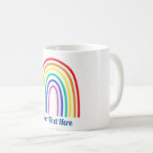 Creëer je eigen regenboogleraar koffiemok (Voorkant rechts)