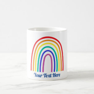 Creëer je eigen regenboogleraar koffiemok