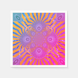 Creëer Je eigen  regenbooglieftallige feest Servet