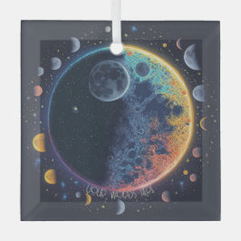 Creëer Je eigen regenboogmanen Glas Ornament