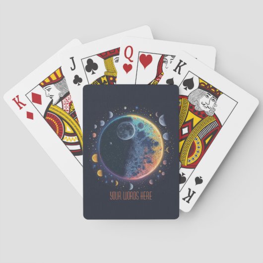 Creëer Je eigen regenboogmanen Pokerkaarten (Achterkant)