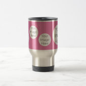 creëer je eigen reis Mug cup met foto's roze Reisbeker (Center)