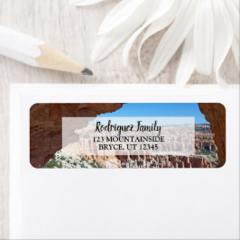 Creëer je eigen reisfoto retouradres etiket