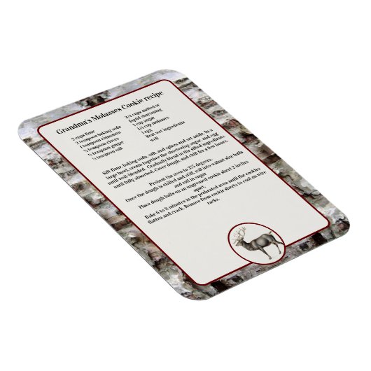 Creëer je eigen rendierhert in het Recipe-keepaard Magneet (Rechterzijde)