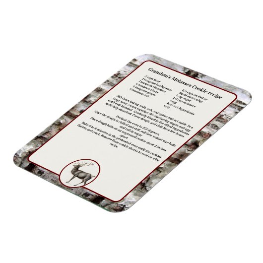 Creëer je eigen rendierhert in het Recipe-keepaard Magneet (Linkerzijde)