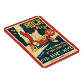 Creëer je eigen Retro Rock Music magnet Magneet (Rechterzijde)