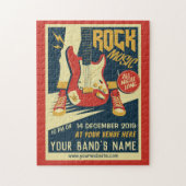 Creëer je eigen Retro Rock Music puzzel (Verticaal)