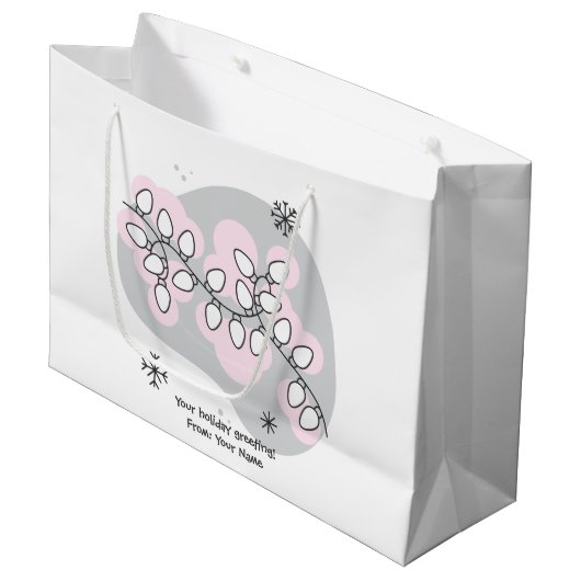 Creëer Je eigen retro-strijkersverlichting Groot Cadeauzakje (Voorkant Gekanteld)