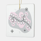 Creëer Je eigen retro-strijkersverlichting Keramisch Ornament (Links)