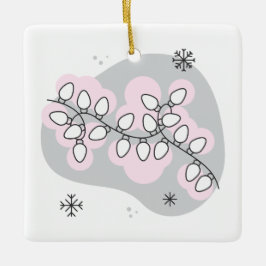 Creëer Je eigen retro-strijkersverlichting Keramisch Ornament