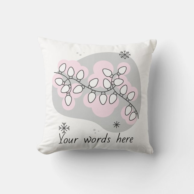 Creëer Je eigen retro-strijkersverlichting Kussen (Voorkant)