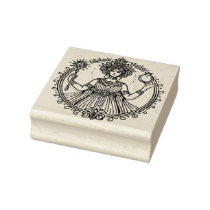 Creëer Je Eigen Ritueel Hogepriesteres Krachtssymb Rubberstempel