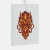 Creëer Je eigen rode drakenhoofd Glas Ornament (Voorkant Rechts)