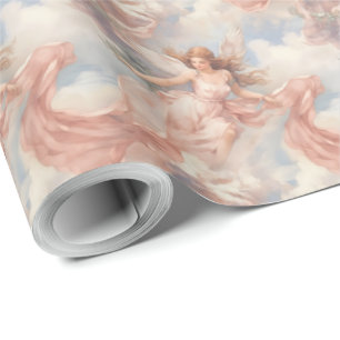 Creëer je eigen romantische Angels Cadeaupapier