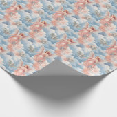 Creëer je eigen romantische  Pink Angels Cadeaupapier (Hoek)