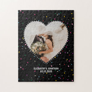 Creëer Je eigen Romantische trouwfoto Legpuzzel