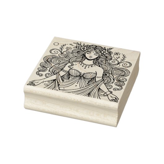 Creëer Je Eigen Romeinse Godin Flora Rubberstempel (Stempel)