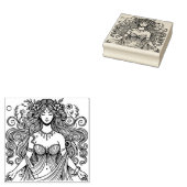 Creëer Je Eigen Romeinse Godin Flora Rubberstempel (Gestempeld)