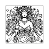 Creëer Je Eigen Romeinse Godin Flora Rubberstempel (Afrduk)