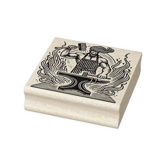 Creëer Je Eigen Romeinse Vulcanus God Vuur Rubberstempel (Stempel)