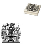 Creëer Je Eigen Romeinse Vulcanus God Vuur Rubberstempel (Gestempeld)