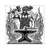 Creëer Je Eigen Romeinse Vulcanus God Vuur Rubberstempel (Afrduk)