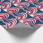 Creëer je eigen Rood Blauw en wit Cadeaupapier (Hoek)