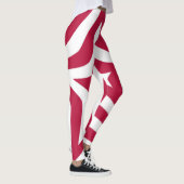 Creëer je eigen, roodrode, witte kerstmis leggings (Rechts)