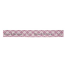 Creëer je eigen roze gingham satijnen lint
