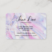 Creëer je eigen roze iriserende visitekaartje (Achterkant)