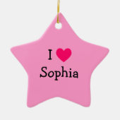 Creëer Je eigen roze kunstmeisje Foto Keramisch Ornament (Voorkant)