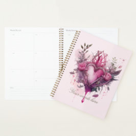 Creëer Je eigen roze liefdeskaars Planner