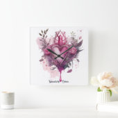 Creëer Je eigen roze liefdeskaars Vierkante Klok (Huis)