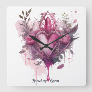 Creëer Je eigen roze liefdeskaars Vierkante Klok