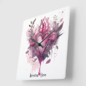 Creëer Je eigen roze liefdeskaars Vierkante Klok (Hoek)