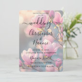 Creëer je eigen roze ontluikende bloemen kaart (Staand voorkant)