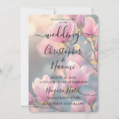 Creëer je eigen roze ontluikende bloemen kaart (Voorkant)