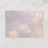 Creëer je eigen roze Oranje vuurwerk Advieskaart (Achterkant)