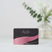 Creëer je eigen roze veeg visitekaartje (Staand voorkant)